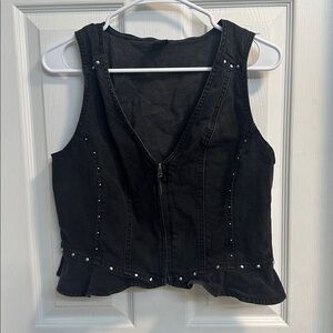 Wild Fable Charcoal Denim Vest
